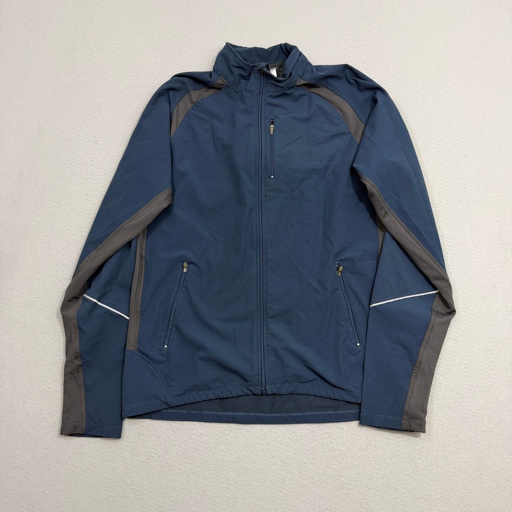 The North Face Jacket Mens Large Blue Full Zip Style APAU Active Reflective Trim